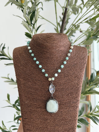 Aqua Stone necklace