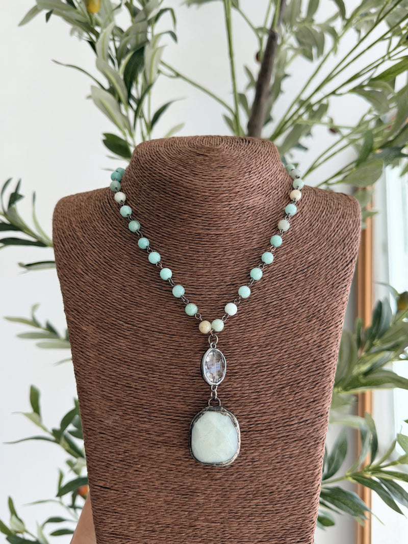 Aqua Stone necklace