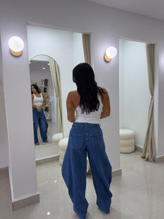 Cross Button Jeans