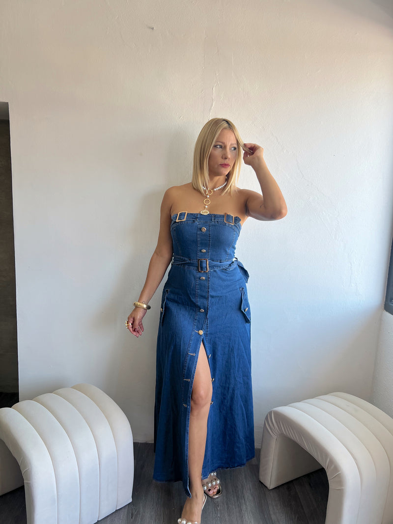 Denim dress