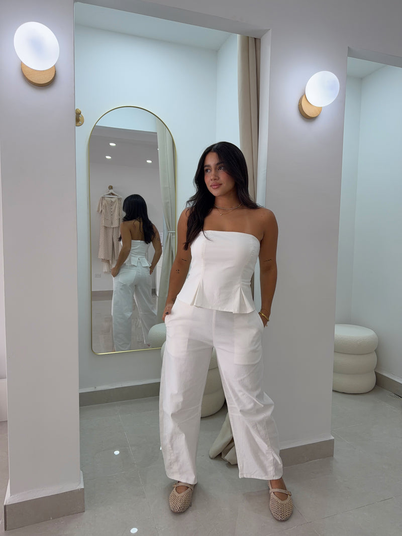 White jumpsuit