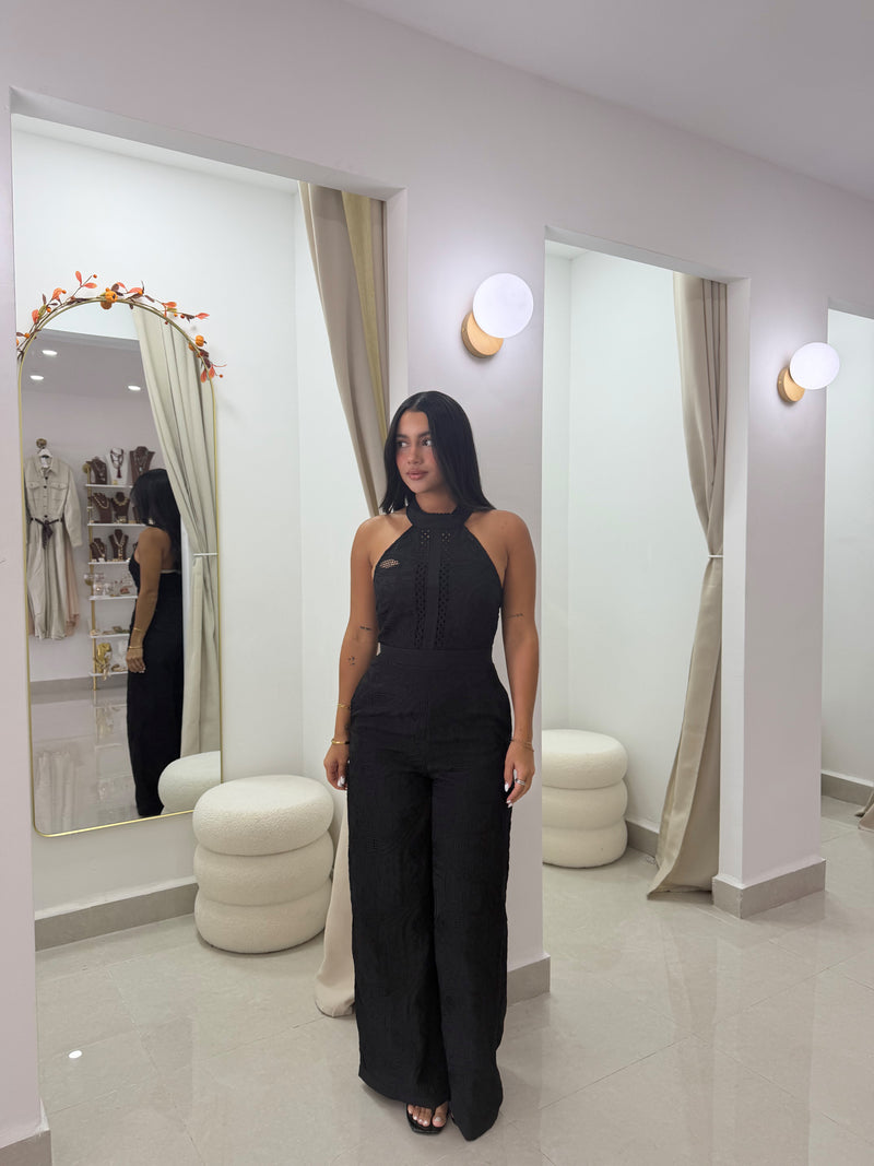 Black lace jumpsuit