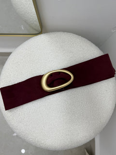 Suede Oval Belt