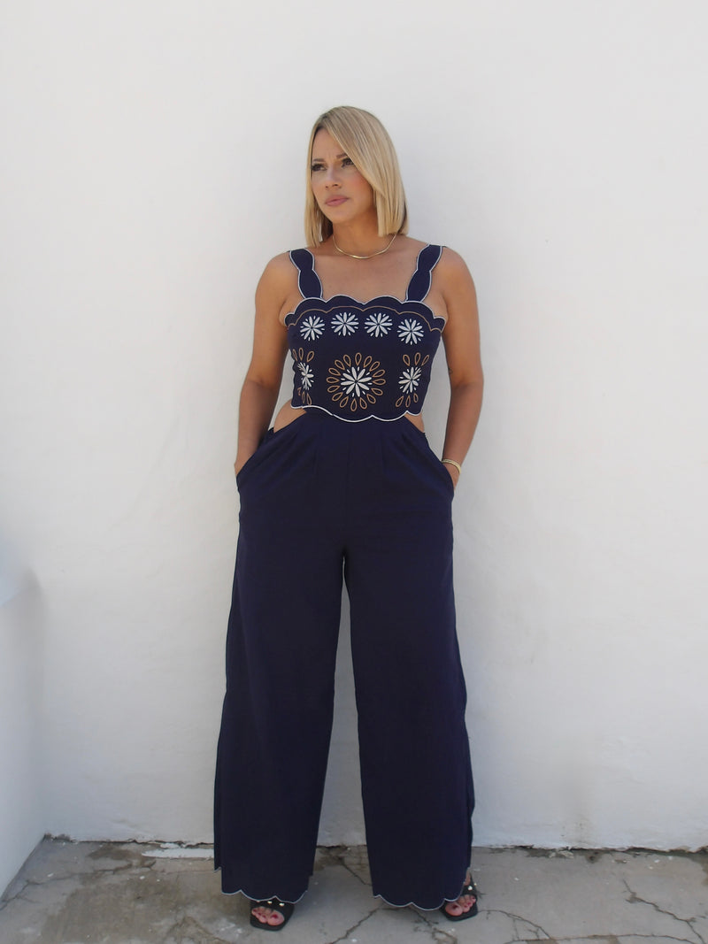 Navy jumpsuit