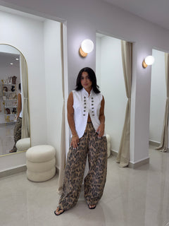 Animal print pants