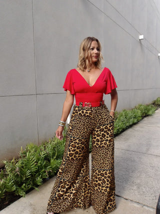 Animal print pants