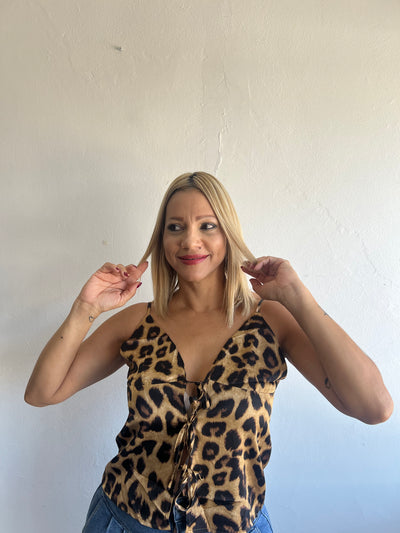 Animal print top