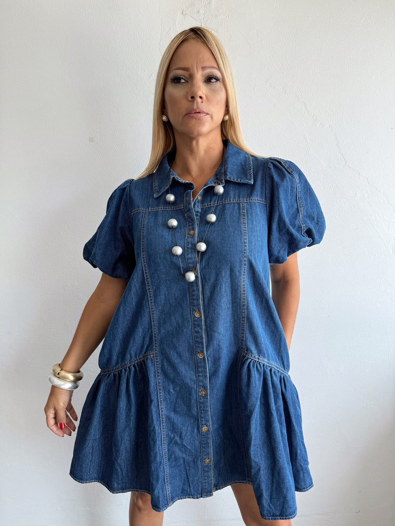 Denim dress