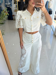 White lace set