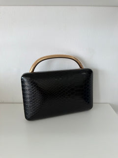 Black clutch bag