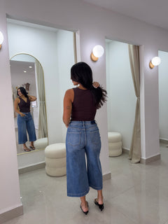 Wide culottes jeans
