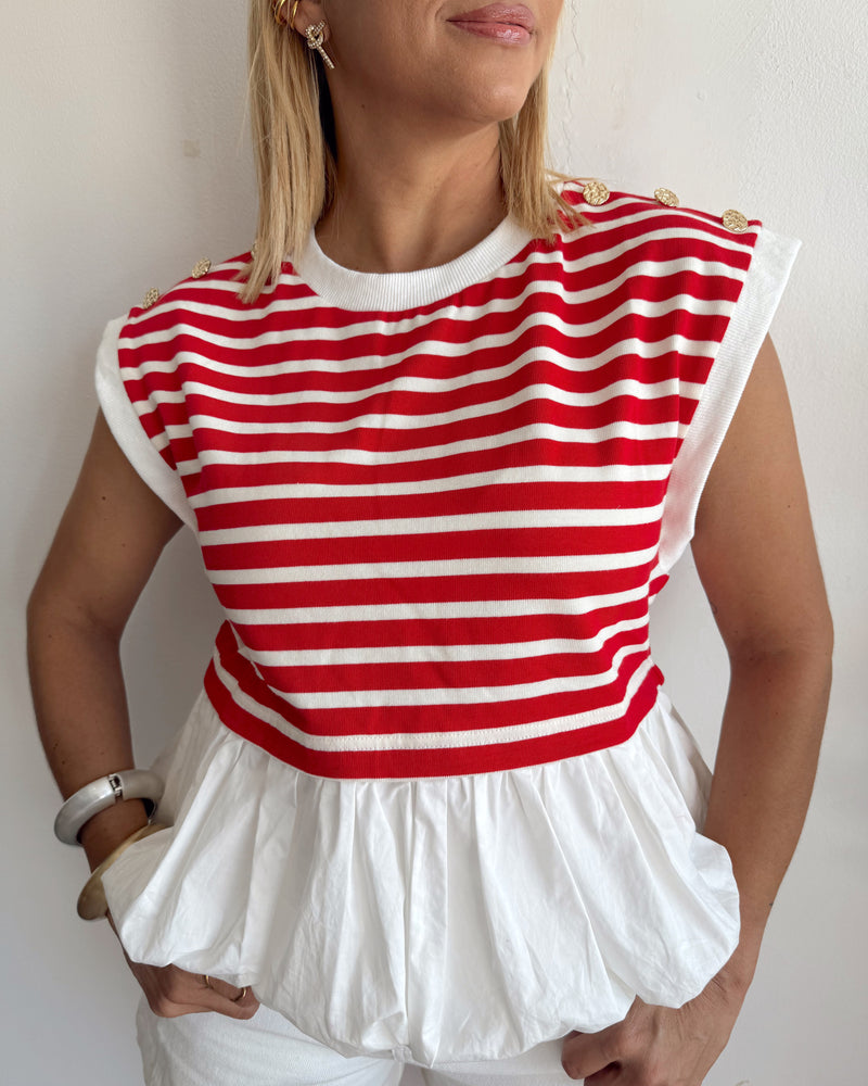 Red bubble top