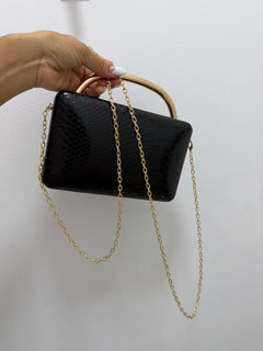 Black clutch bag