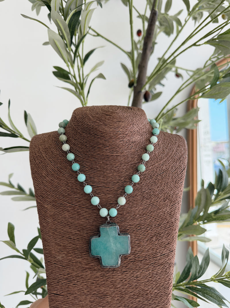 Turq Cruz necklace