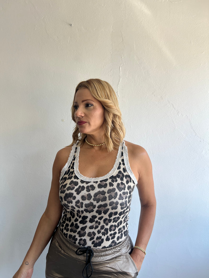 Animal print top