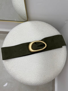 Suede Oval Belt