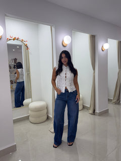 White lace top