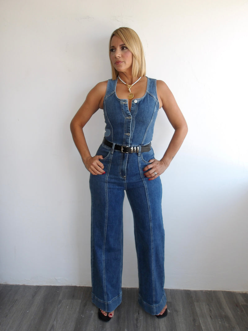 Dark blue jumpsuit