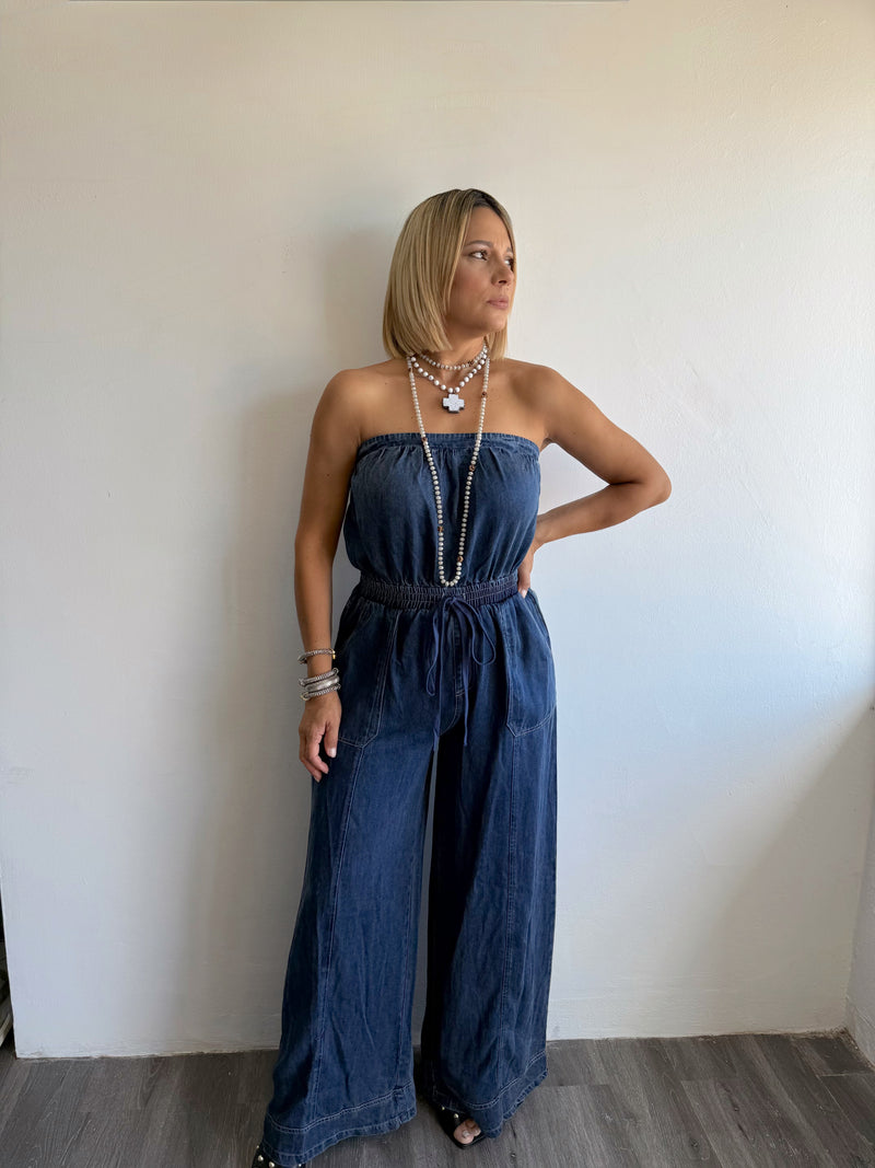Denim jumpsuit