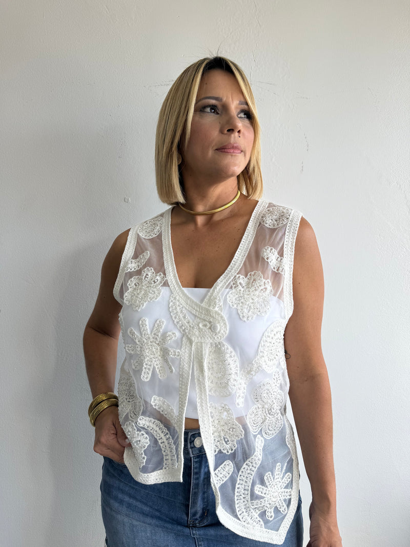 Lace vest