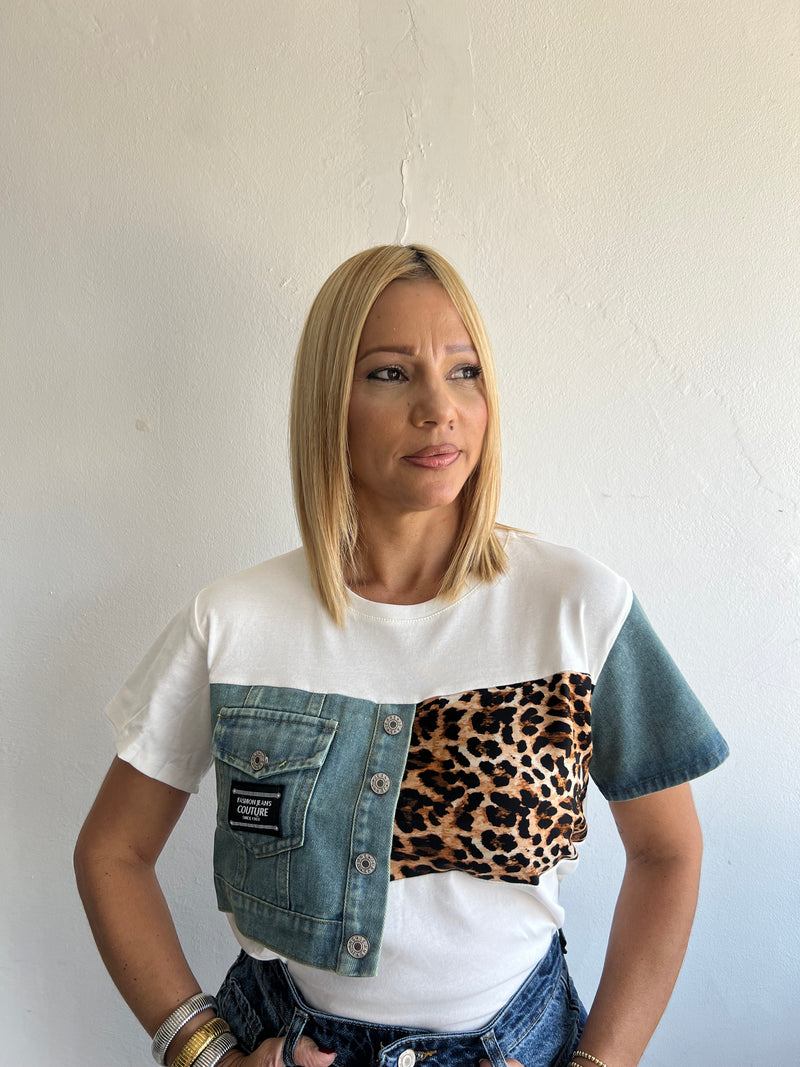 Animal print t-shirt