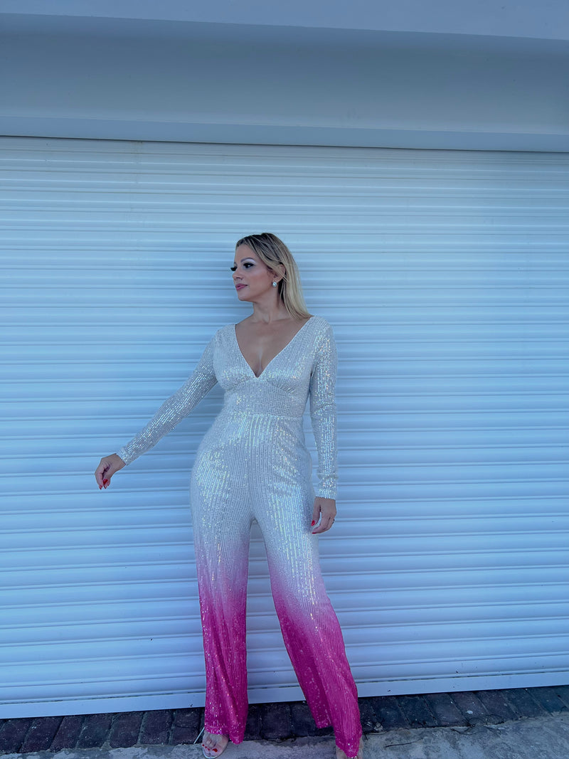 Ombre Sparkle jumpsuit