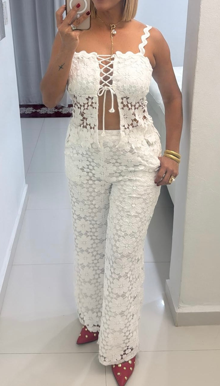 White Two piece