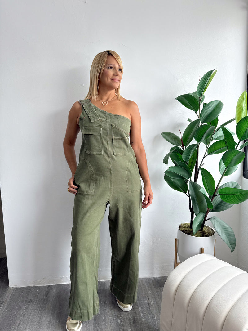 Olive one shoulder