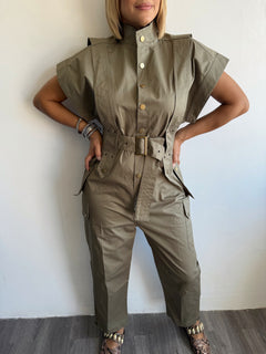 Green jumpsuit