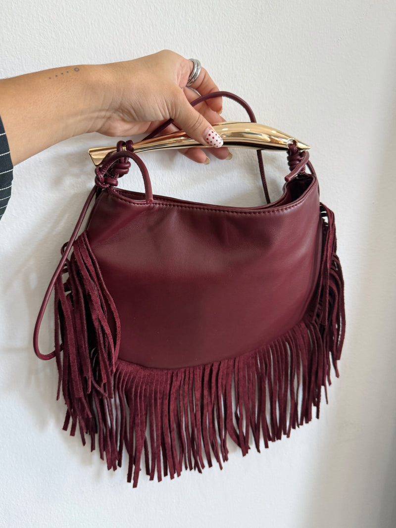 Burgundy bag