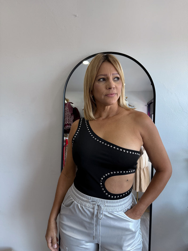 Bodysuit one shoulder
