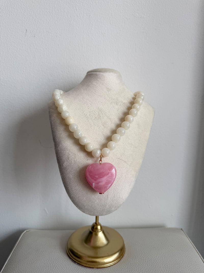 Love pink necklace