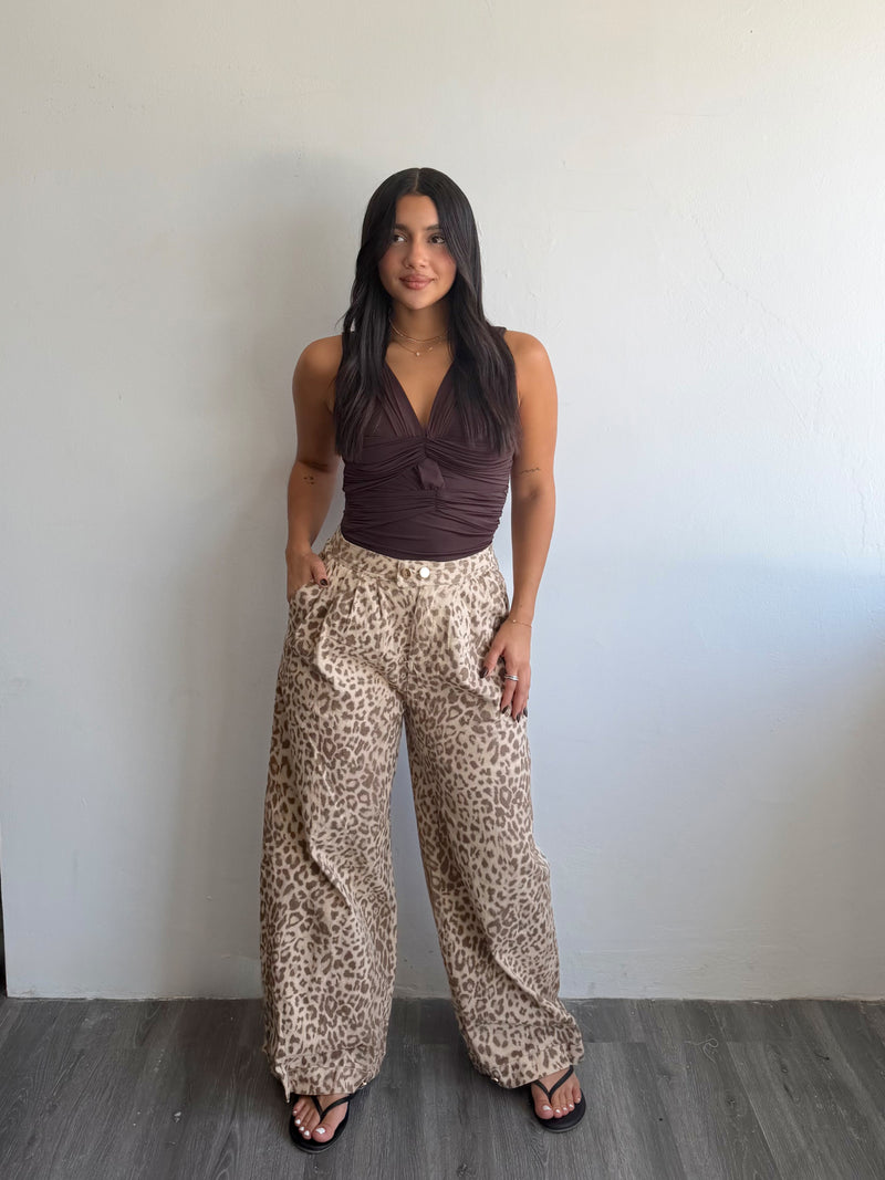 Animal print pants