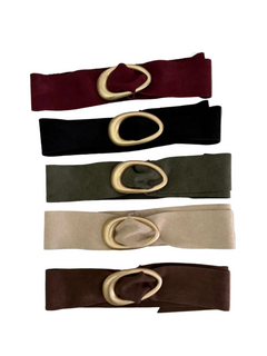 Suede Oval Belt