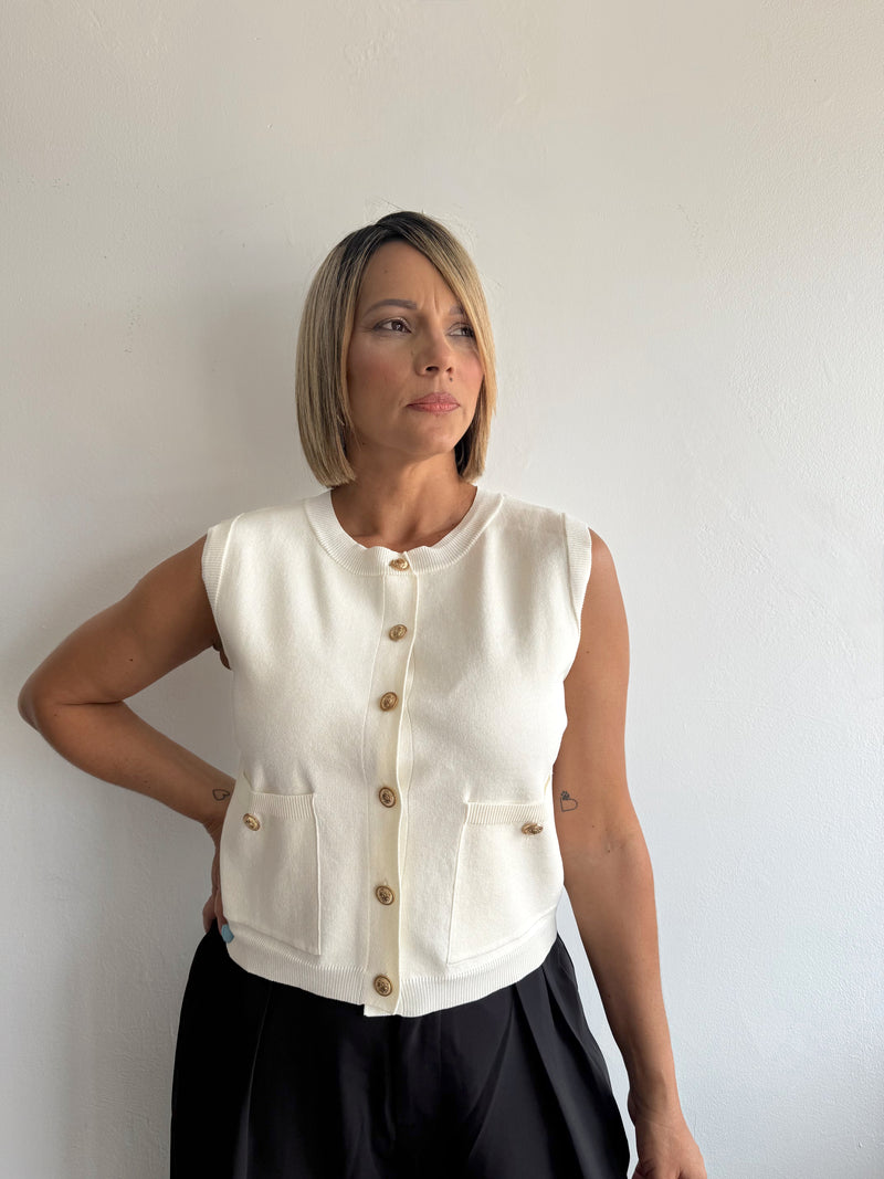 Cardigan vest