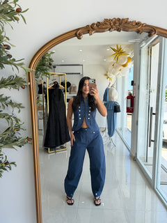 Blue two piece