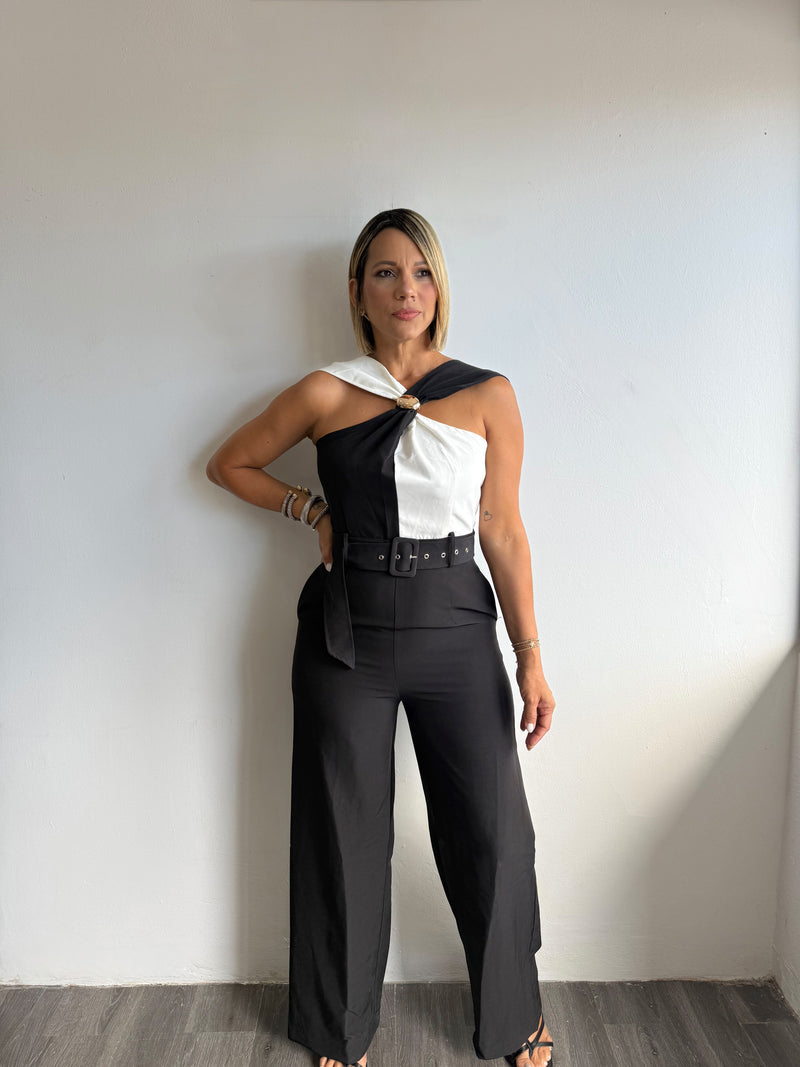 Black/Ivory jumpsuit
