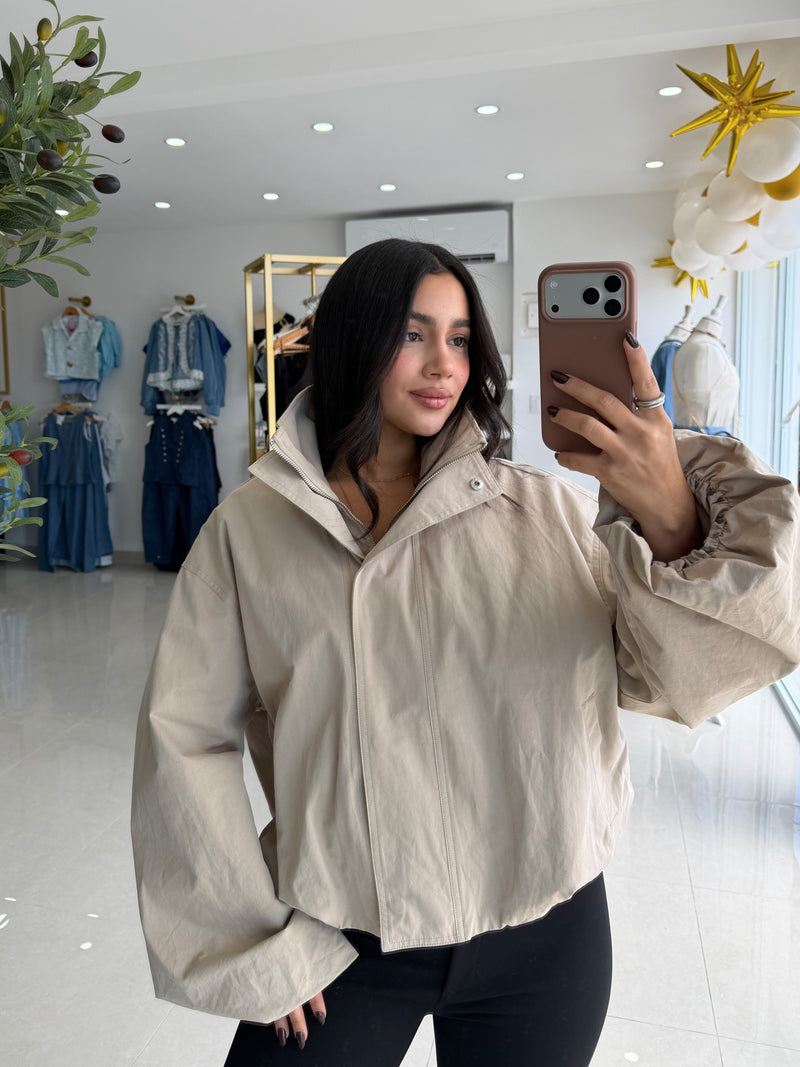 Bubble taupe jacket