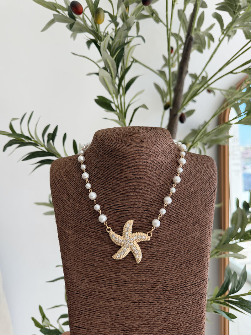 Sea Star Pearl Necklace