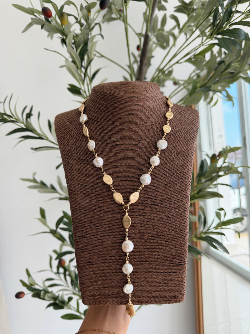Pearl Lariat Necklace