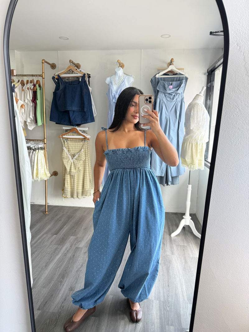 Polka dots jumpsuit