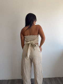 Stripe taupe set