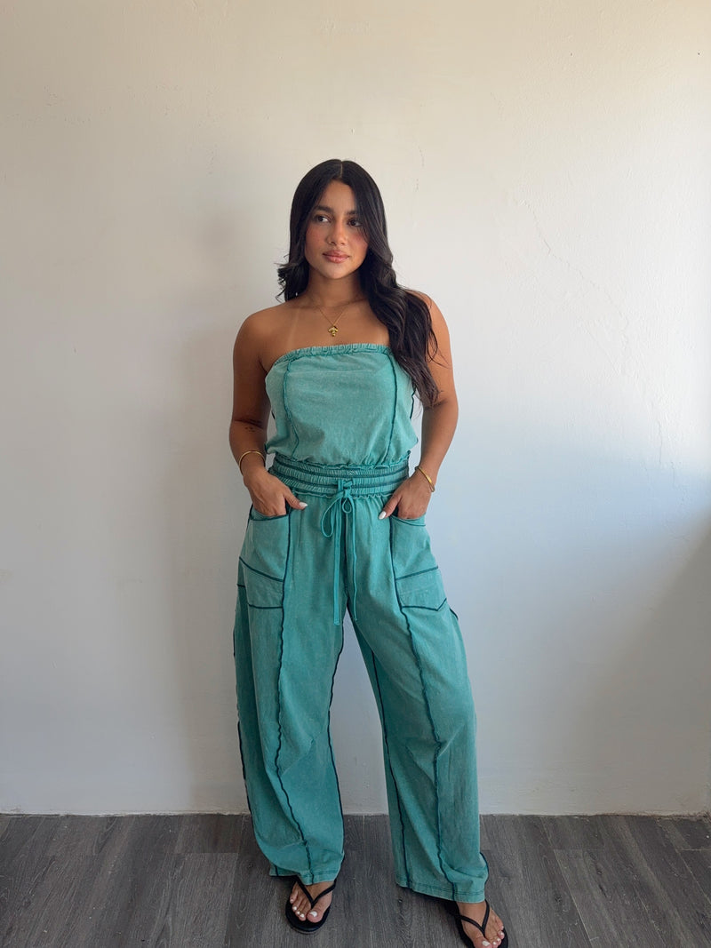 Dusty mint jumpsuit