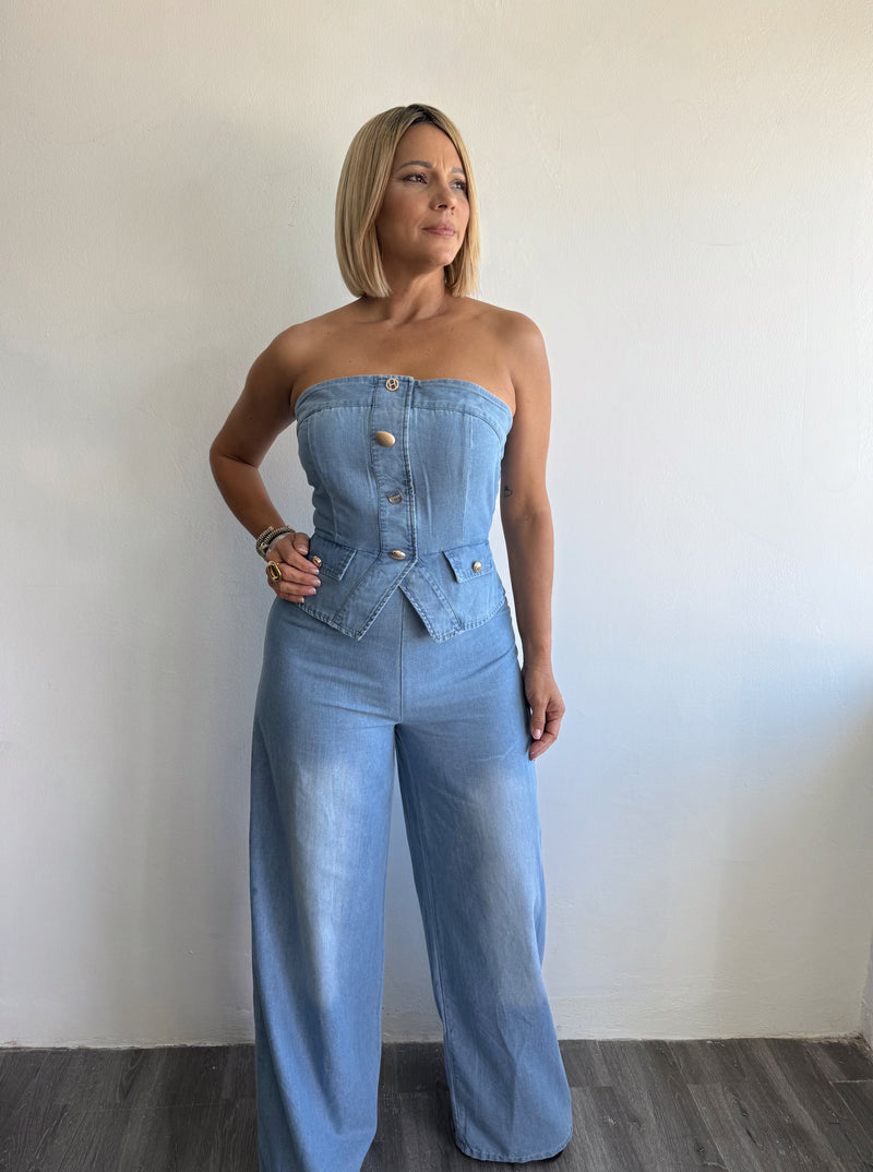 Denim jumpsuit