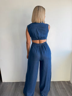 Medium denim jumpsuit