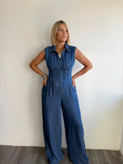 Medium denim jumpsuit
