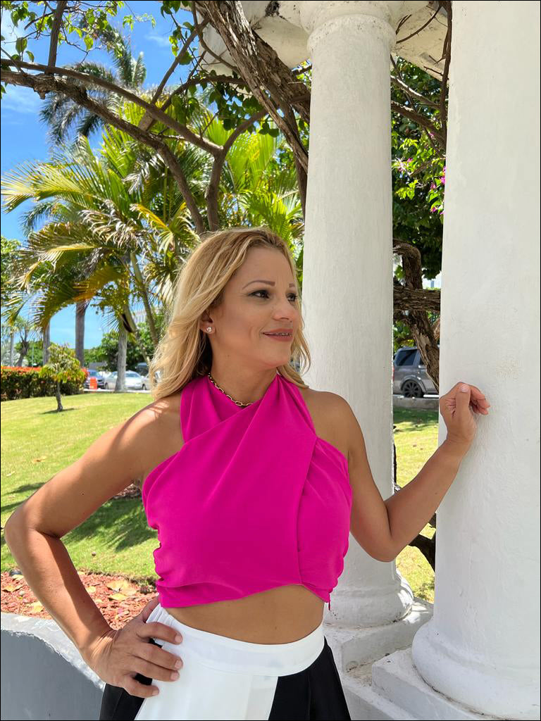 Hot pink top